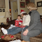 Aunt Kathy, Mama, and Evan