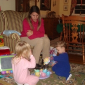 Aunt Laurie, cousin Morgan, and Evan