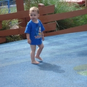 Evan in the Fountain