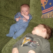 Hunter and Evan
