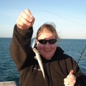 Jen and her mystery fish