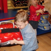 Evan wanting the car for his bear