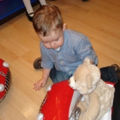 Evan wanting the car for his bear