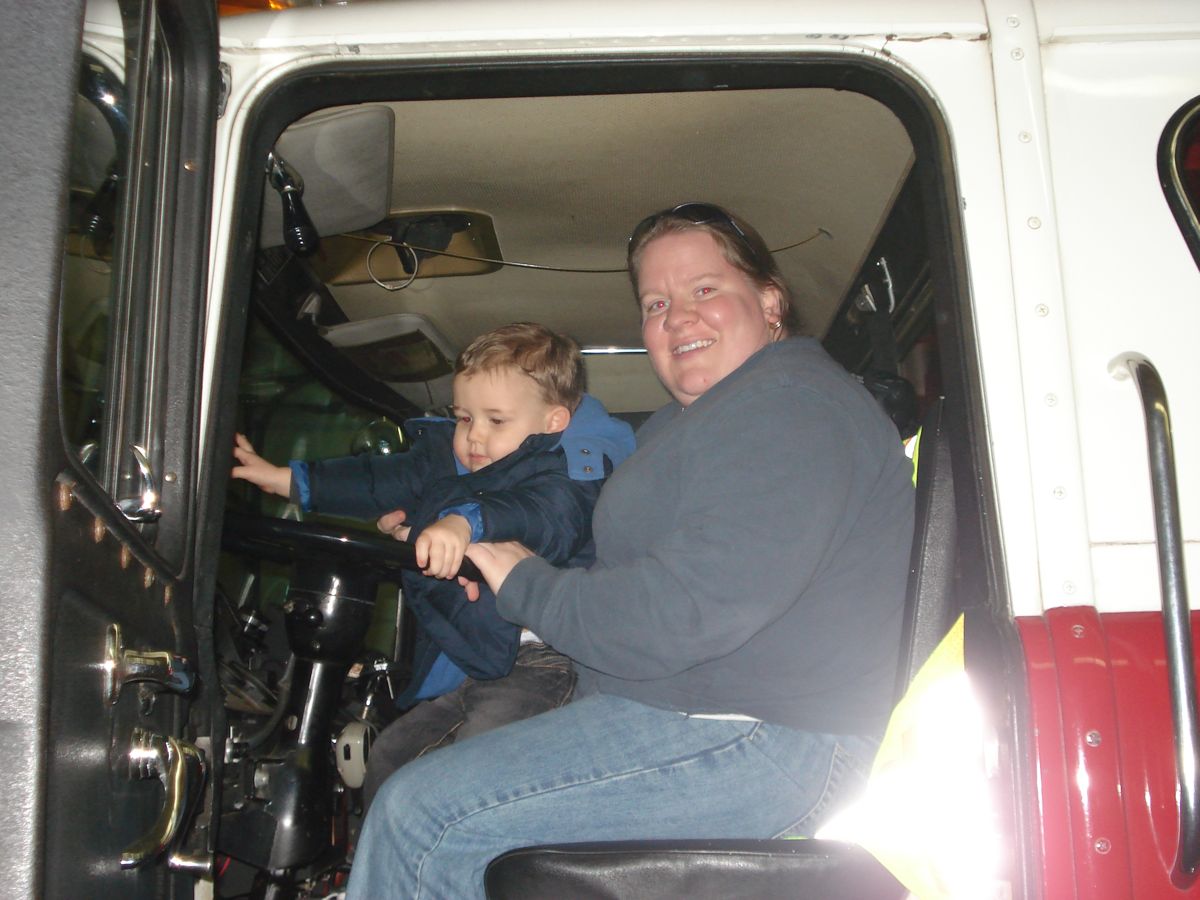 Mommy and Evan driving