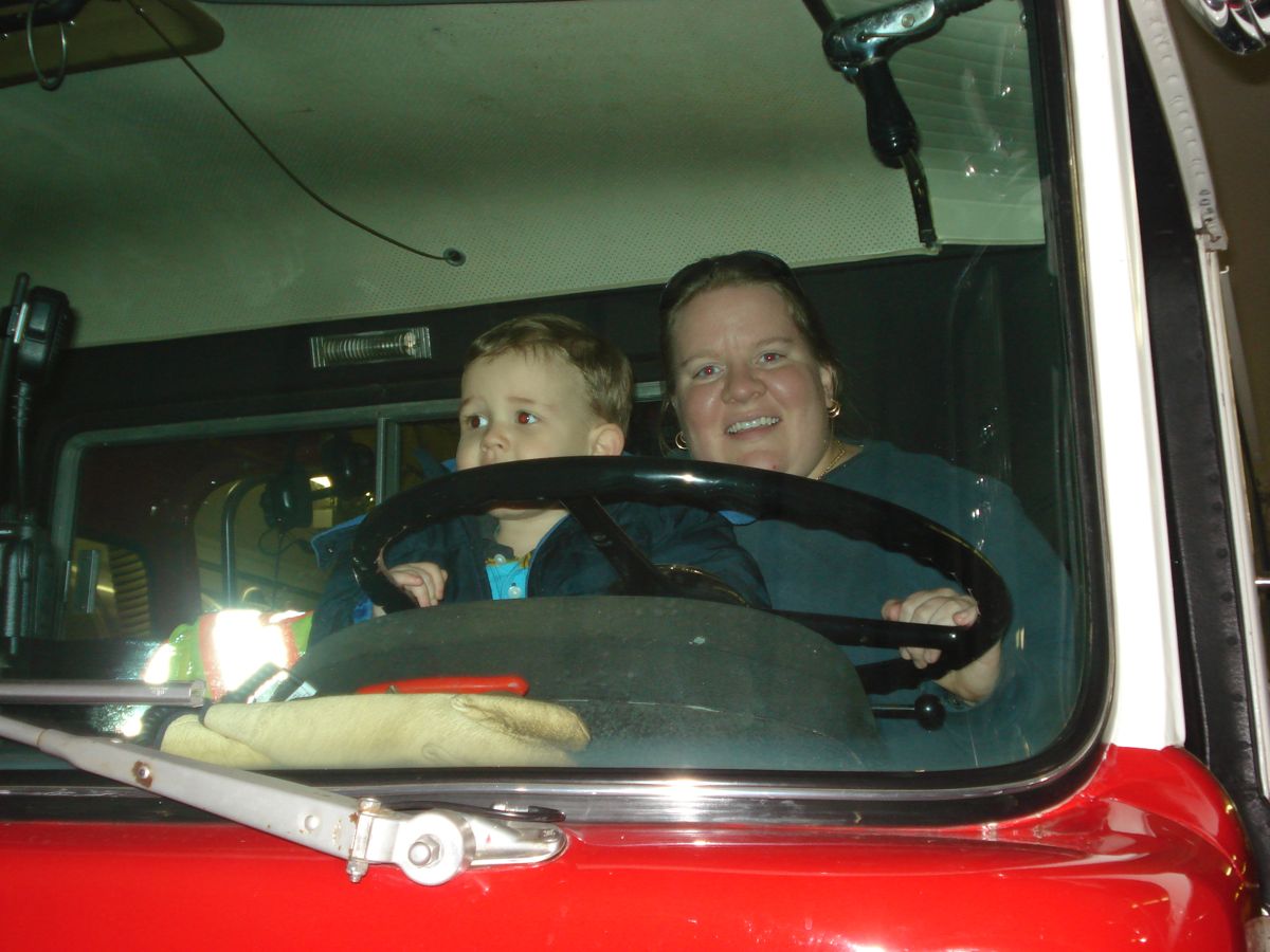 Mommy and Evan driving