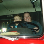 Mommy and Evan driving