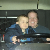 Mommy and Evan driving