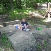 Evan in the sandbox