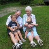 Papa, Evan, Gaga, Hunter