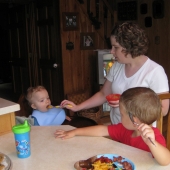 Evan, Julie, and Hunter