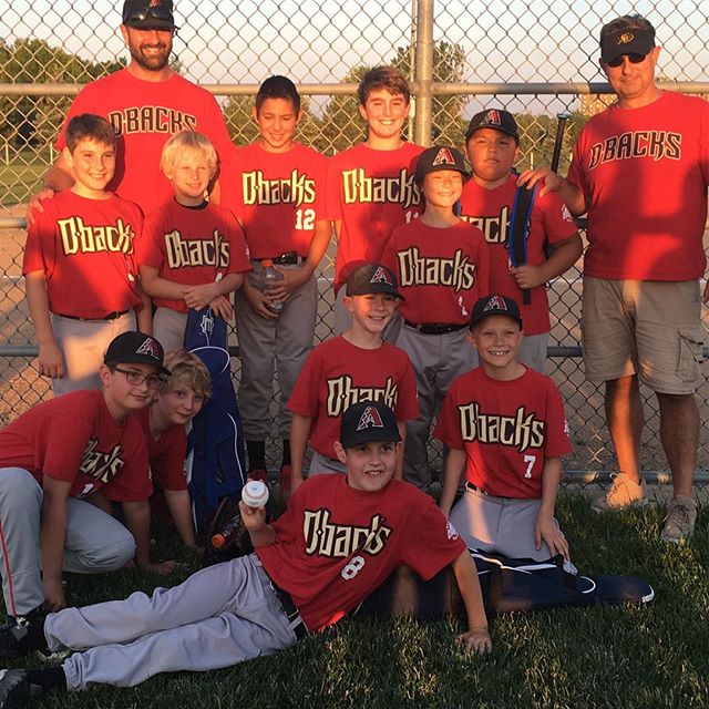 Evan with the game winning hit into center field!