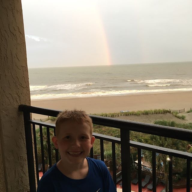 Rainbow at the beach