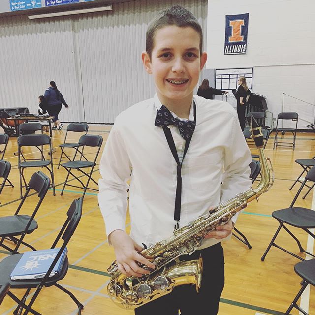 Evan’s 7th grade band concert!