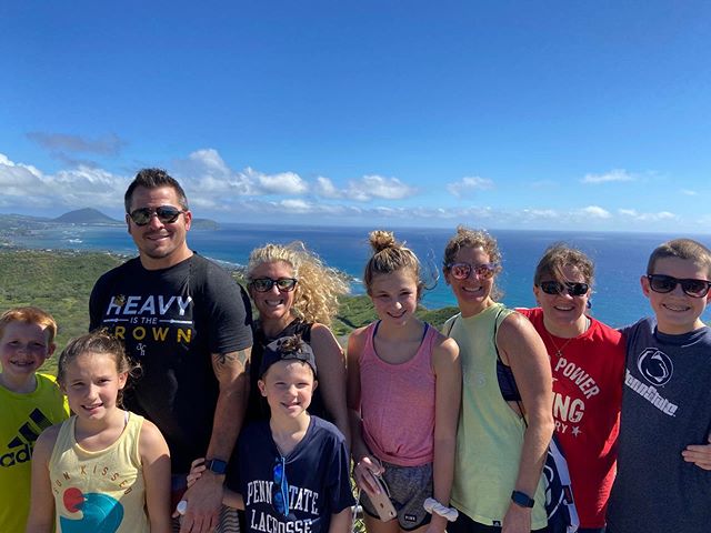 At the top of Diamond Head!