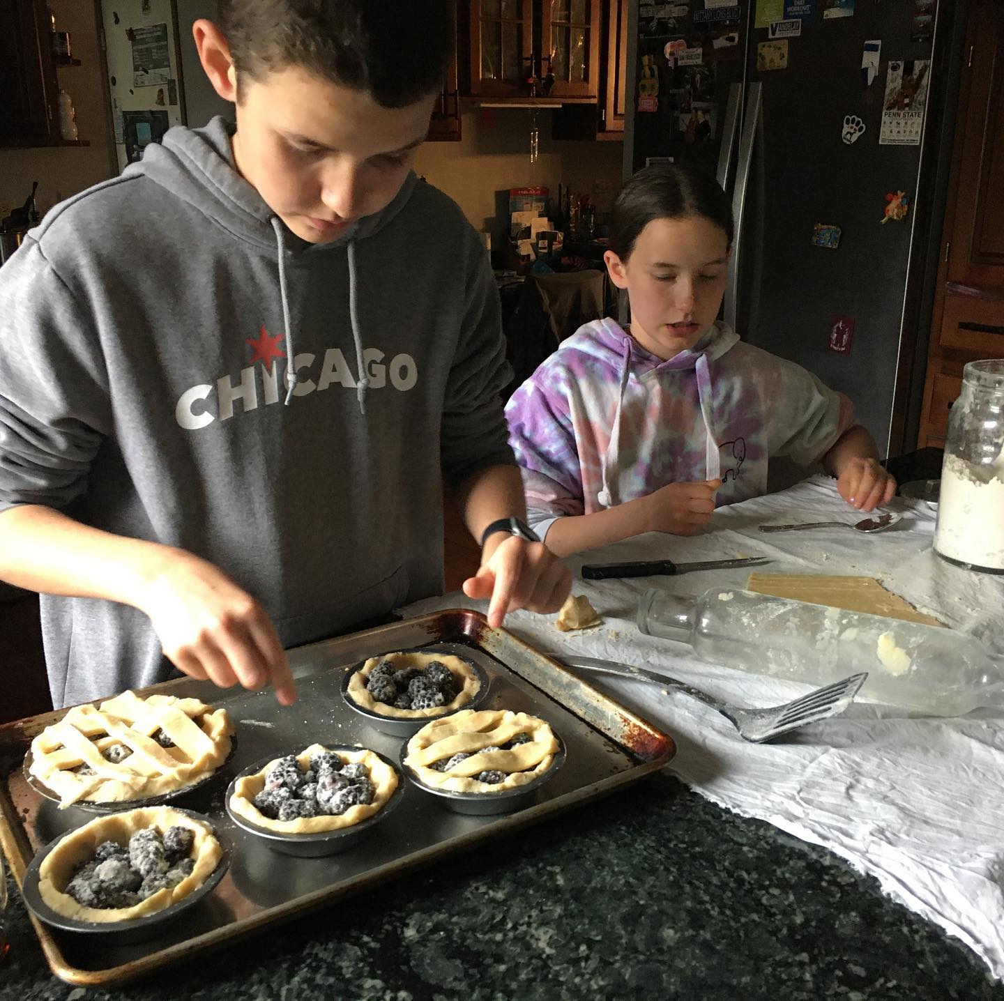 My pie helpers