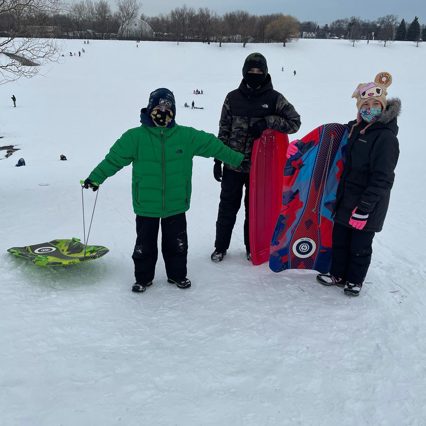 Sledding fun