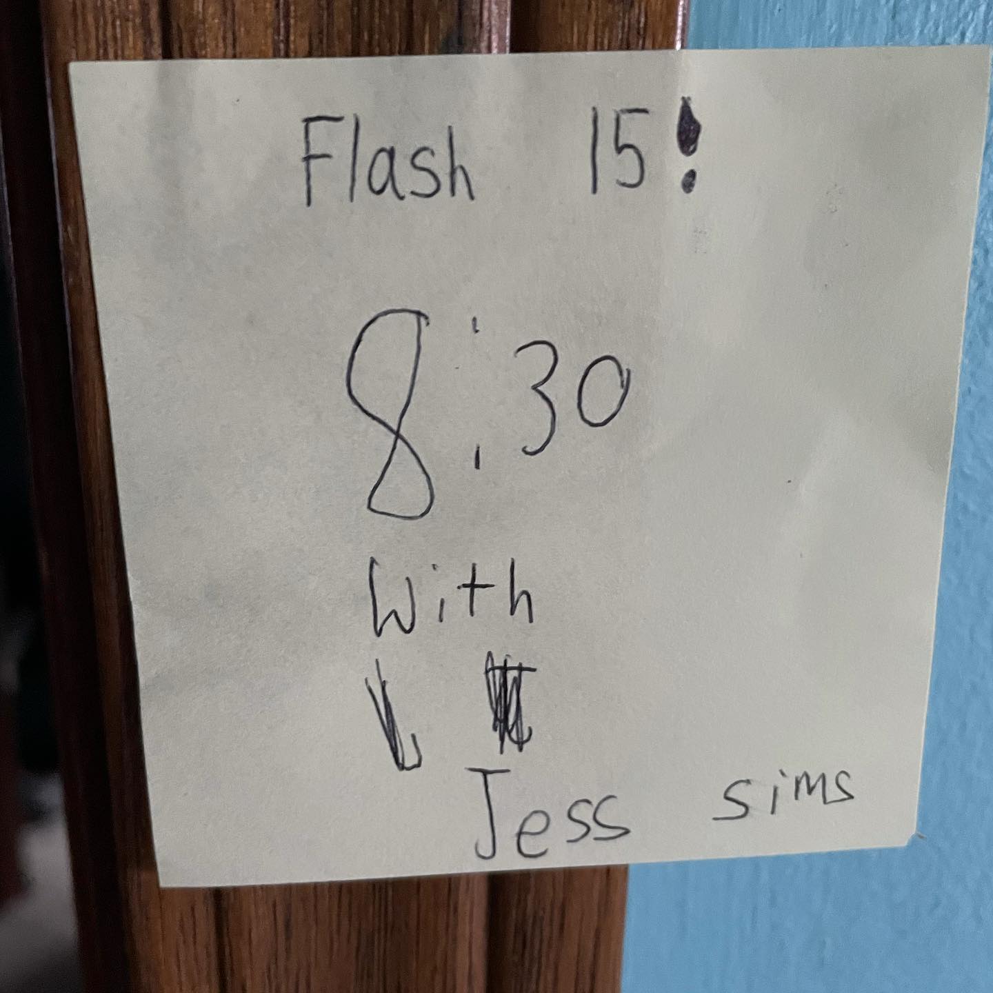 When your 11 year old does not have a device with the Peloton app but still wanted to have a reminder about his Friday class with his favorite trainer @jsimsfit