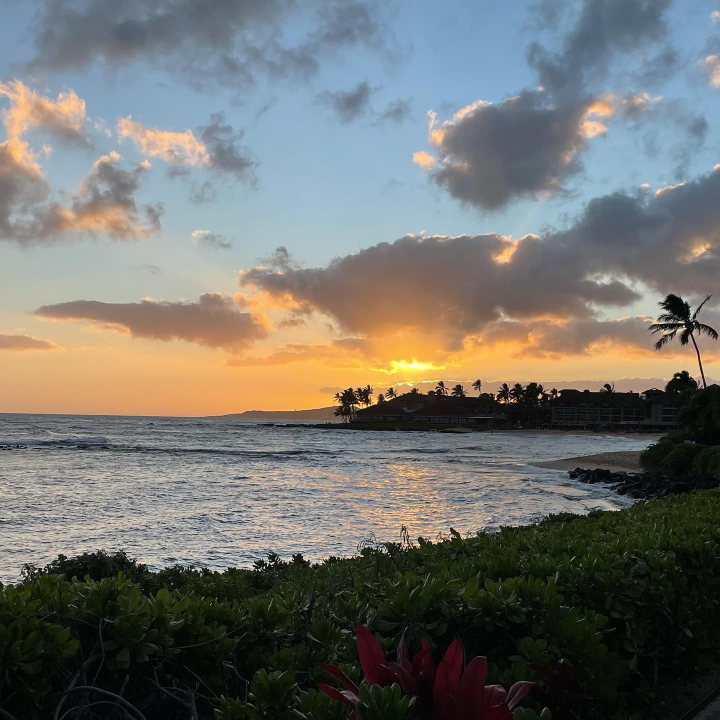 Kauai at sunset