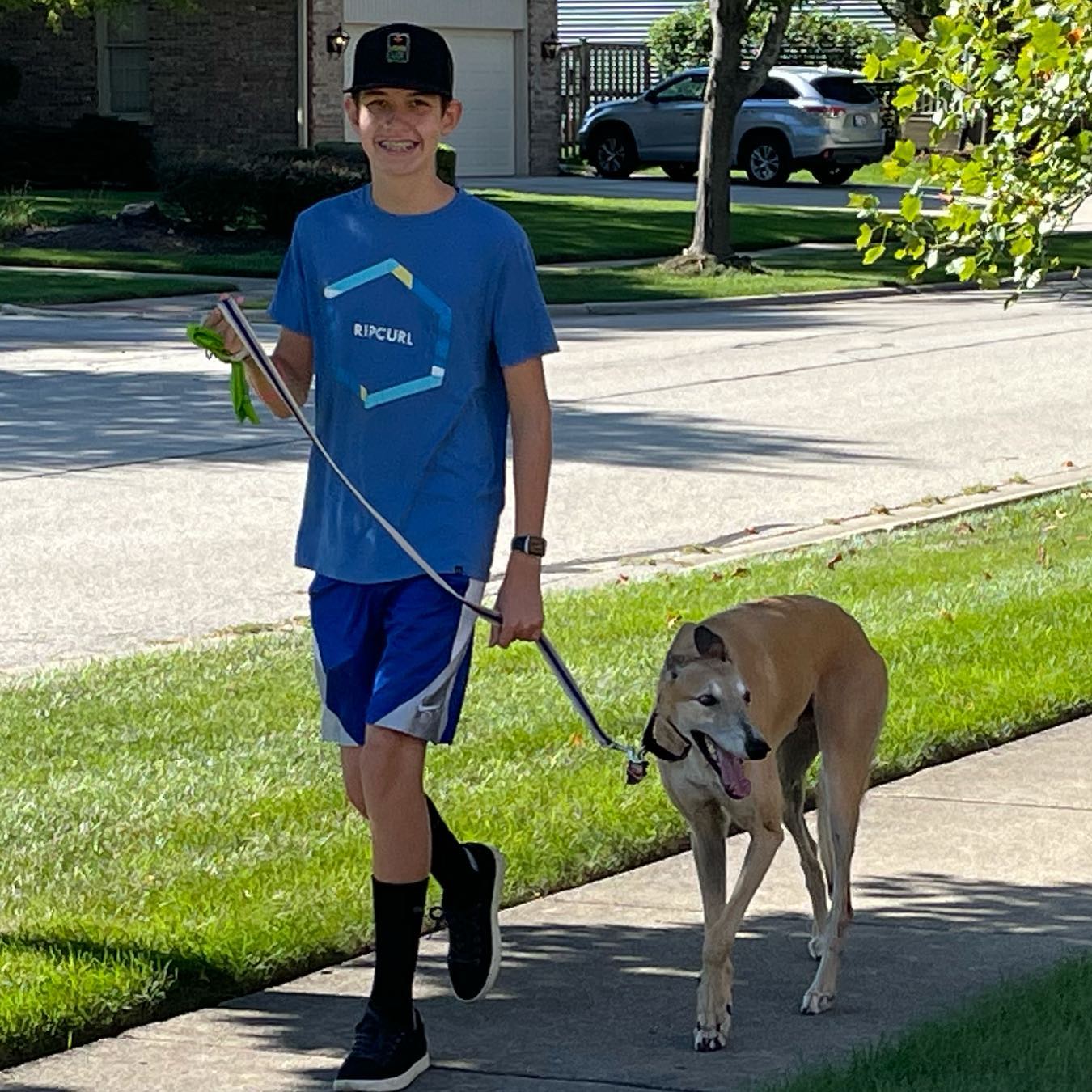 Just a boy and his dog…