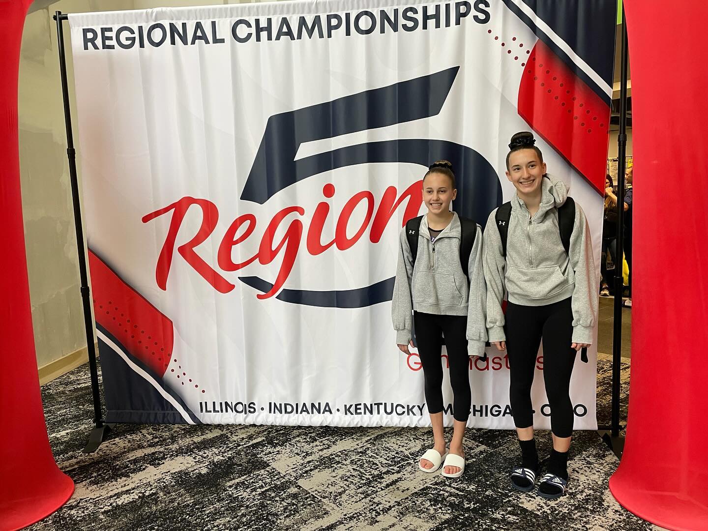 Congrats to Cora and Bella today representing Illinois at the US Regional meet!